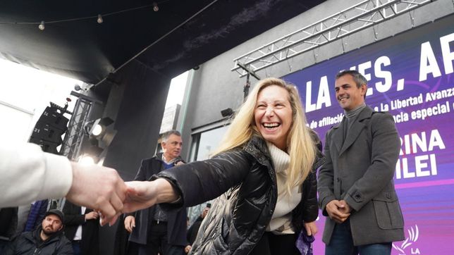 si la ves, afiliate: con eslogan, karina milei desembarco en el conurbano