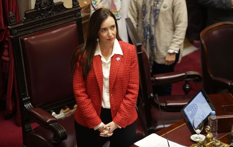 Victoria Villarruel, en el Senado