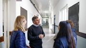 Federico Achával recorrió las obras en escuelas de Pilar. Federico Achával recorrió las obras en escuelas de Pilar.