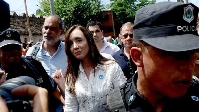 Victoria Villarruel votó en medio de un fuerte operativo policial