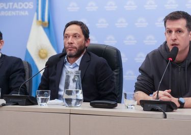 Adrián Pagán, Maximiliano Ferraro y Juan Marino.