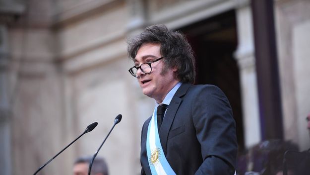 Javier Milei en el Congreso.