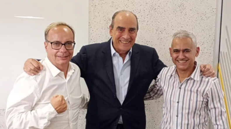 Capi Rodríguez, Guillermo Francos y Carlos García, durante la coordinación de la campaña 2023 en Chaco. 