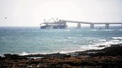 Puerto de Punta Colorada, en Río Negro, desde donde se exportará GNL de Vaca Muerta.