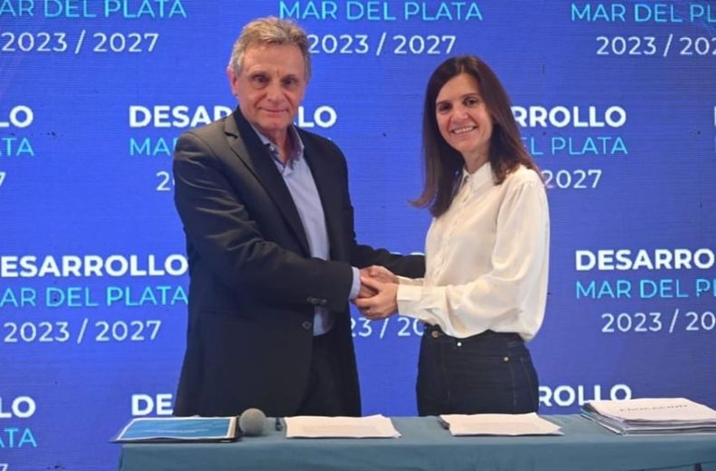 Gustavo Pulti y Fernanda Raverta.