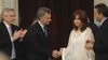 Mauricio Macri con Cristina Fernández de Kirchner.&nbsp;