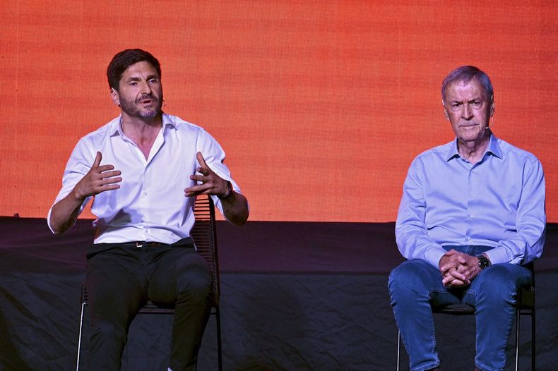 Maximiliano Pullaro junto a Juan Schiaretti, dos de los referentes de Provincias Unidas.