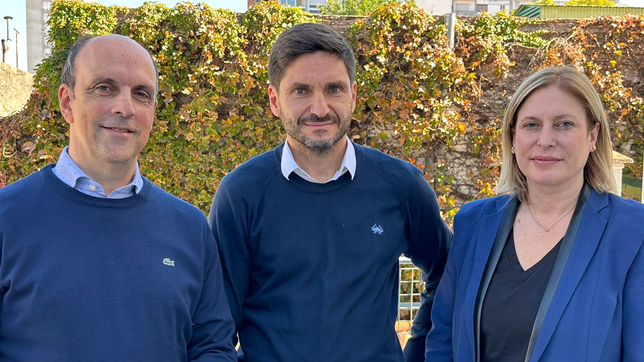 José Corral, Maximiliano Pullaro y Gisela Scaglia.