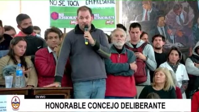 quien es el ceo piquetero que bloqueo el concejo deliberante de lujan