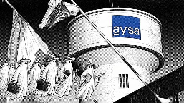 La privatización de AySA, un paraíso para inversores sin rostro.