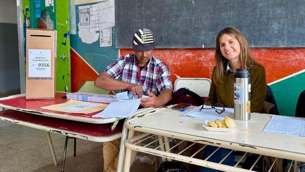 Fernanda Raverta fue fiscal de mesa el último domingo Fernanda Raverta fue fiscal de mesa el último domingo