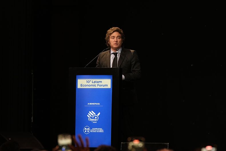 Javier Milei en el Latam Economic Forum