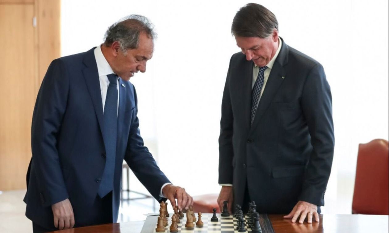 Daniel Scioli y Jair Bolsonaro