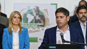 Axel Kicillof junto a Verónica Magario
