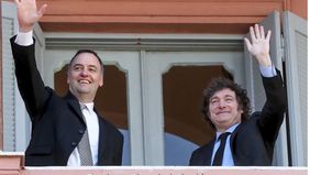 Javier Milei y Manuel Adorni.