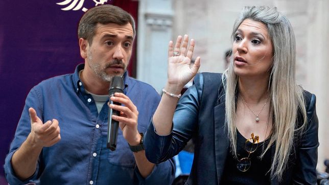 Agustín Coto y Nadia Márquez, candidatos a la presidencia provisional del Senado.&nbsp;