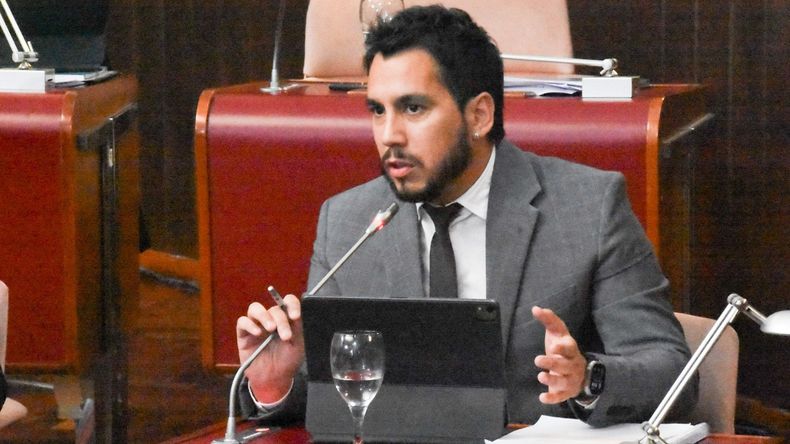 El diputado provincial Emanuel Coliñir, actualmente una de las figuras centrales del peronismo chubutense.