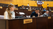 Lorena Parrilli, Darío Martínez y Darío Peralte, representantes del peronismo en la Legislatura de Neuquén. Lorena Parrilli, Darío Martínez y Darío Peralte, representantes del peronismo en la Legislatura de Neuquén.