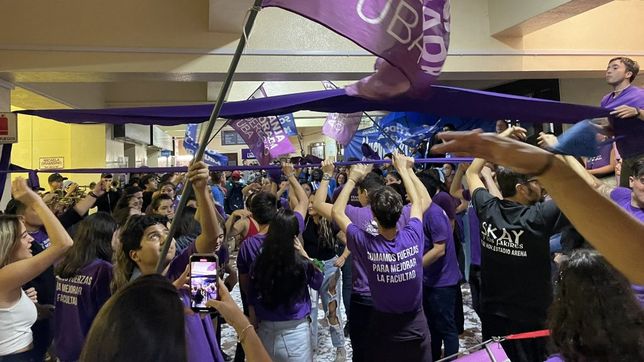 La Franja, una de las agrupaciones que controla el centro estudiantil de Derecho.