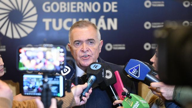 Osvaldo Jaldo, gobernador de Tucumán.