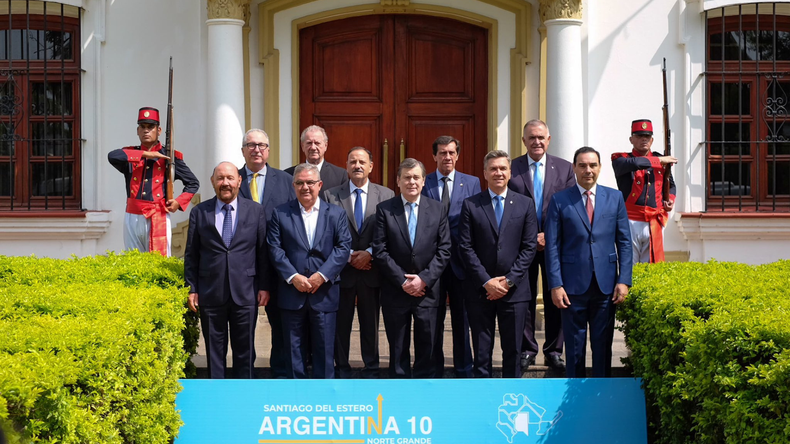 Los gobernadores del Norte Grandes se reunieron en Santiago del Estero el pasado 8 de noviembre. 