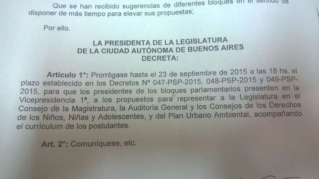 la rina por los cargos no cesa y vuelven a estirar los plazos para presentar candidatos