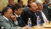 Ricardo Quintela, GIldo Insfrán, Sergio Ziliotto y Axel Kicillof, los cuatro gobernadores peronistas de la liguilla anti-Milei.&nbsp;