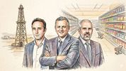 Marcos Galperín (Mercado Libre) y Horacio Marín (YPF) ganan con Toto Caputo. Luis Pérez Companc (Molinos) ajusta para no perder.