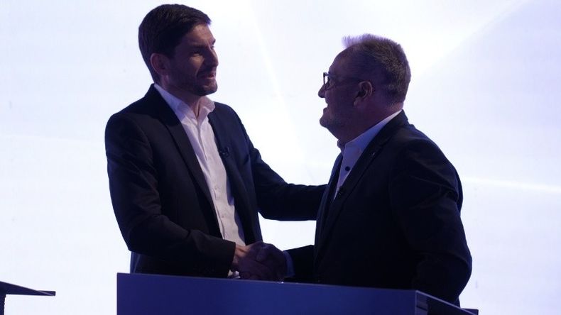 Maximiliano Pullaro y Marcelo Lewandowski: buena relación personal, muchas diferencias políticas. // Foto: Rosario3