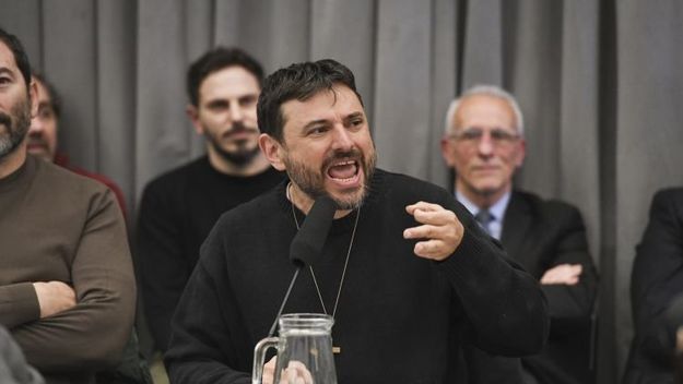 Juan Grabois durante el debate de Malvinas.&nbsp;