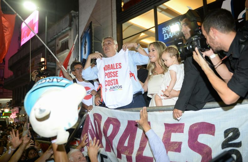 Morales, este miércoles durante su lanzamiento en el Gran Rex (Foto: AGLP)