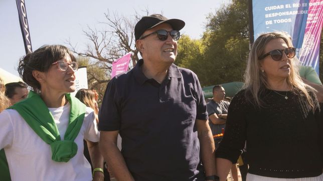 Pedro Pesatti en la reciente regata del Río Negro.&nbsp;