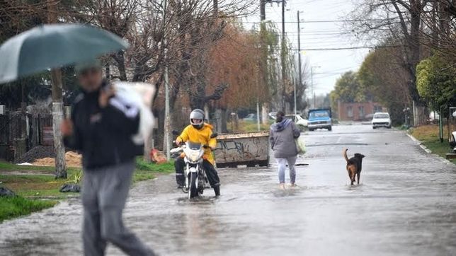 a dias de las paso, a bruera lo desbordo otra tormenta