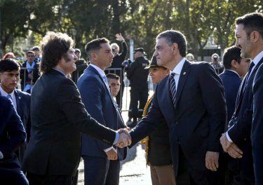 Javier Milei y Jorge Macri.&nbsp;