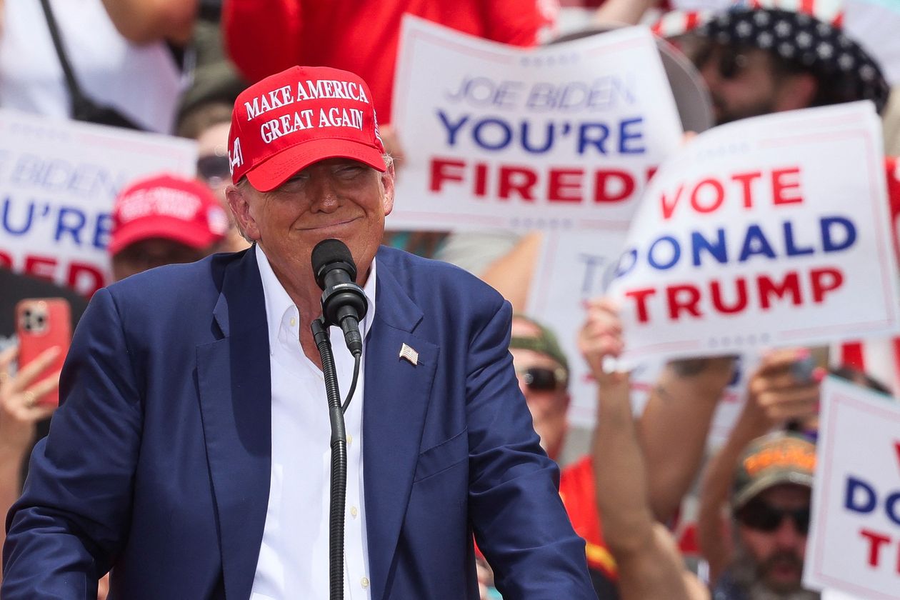 Donald Trump durante su campaña electoral.