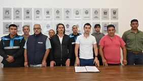 Ignacio Torres recibió el apoyo de los gremios de Chubut en su reclamo a la ANSES.&nbsp;