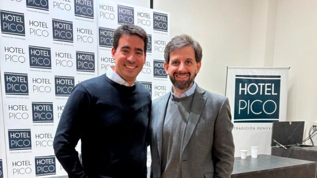 Adrián Ravier, diputado nacional electo por La Pampa, junto a Juan Pablo Patterer, que dio un portazo como apoderado.