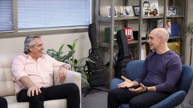 fernandez le pidio a larreta que retire las rejas de plaza de mayo
