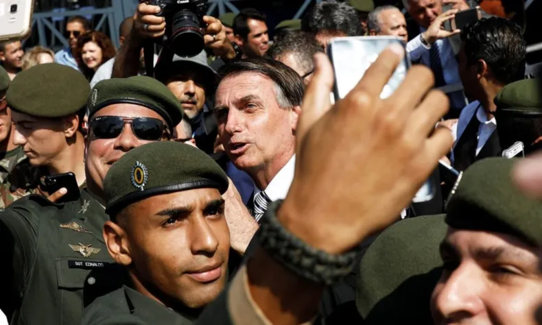 Jair Bolsonaro, el presidente de las Fuerzas Armadas de Brasil.