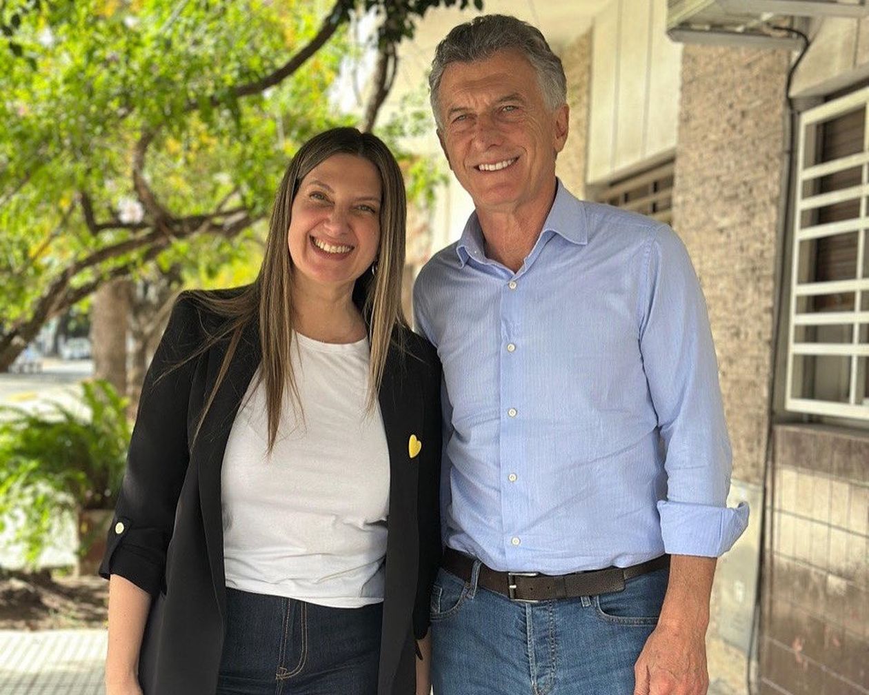 Silvia Lospennato y Mauricio Macri