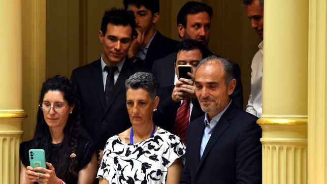 Lule Menem, en el recinto del Senado, que debate el presupuesto.&nbsp;