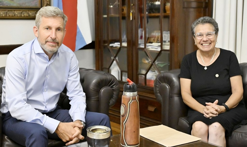 La intendenta Oviedo, de buena relación con el gobernador Frigerio.