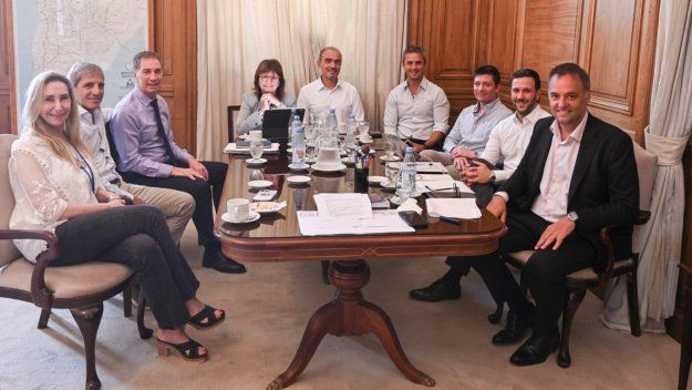 La mesa política de la Casa Rosada.