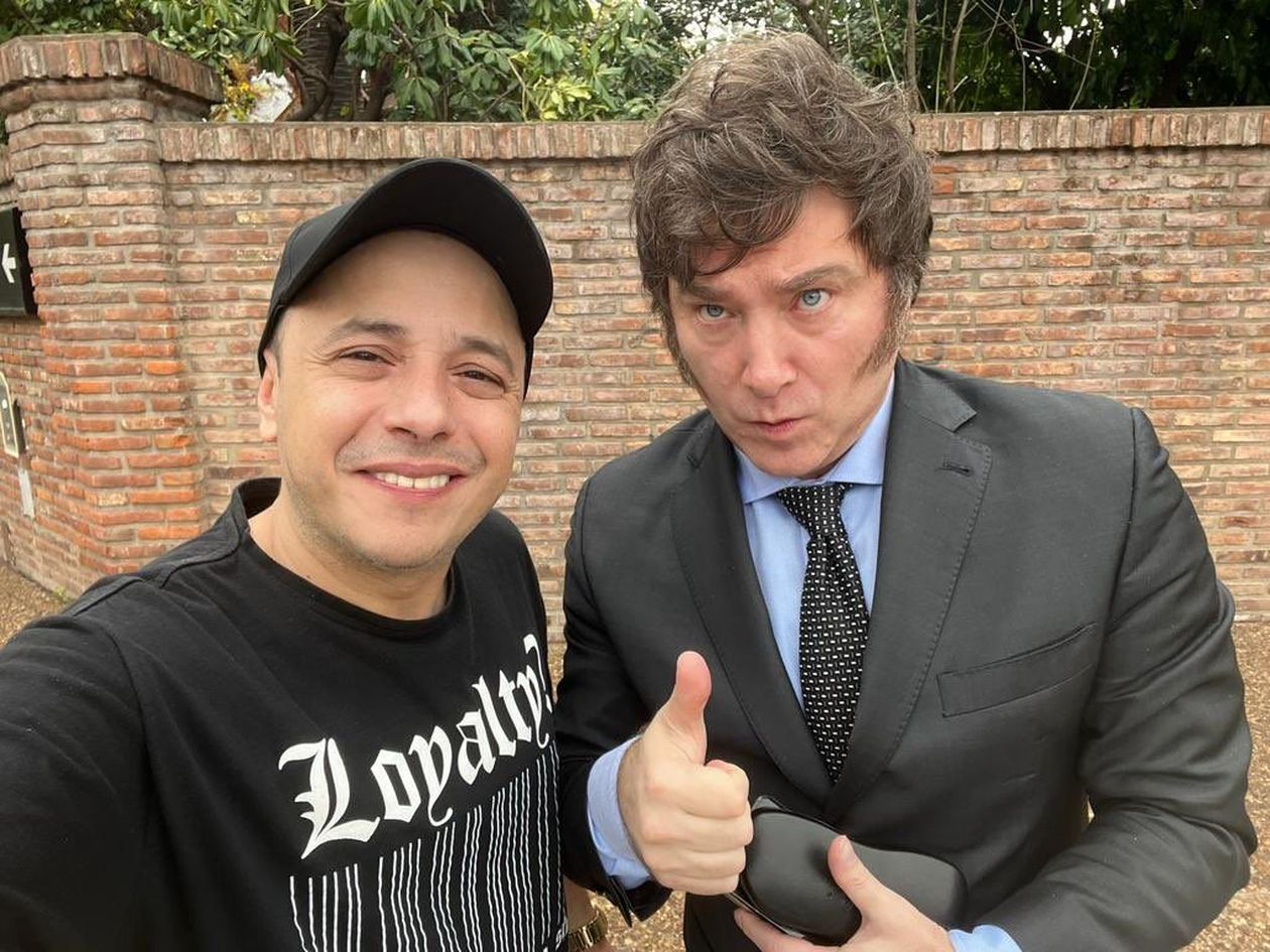 Javier Milei y El Dipy.