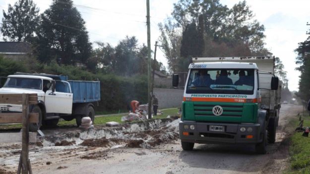 La Plata: continúan las obras públicas en Villa Elisa