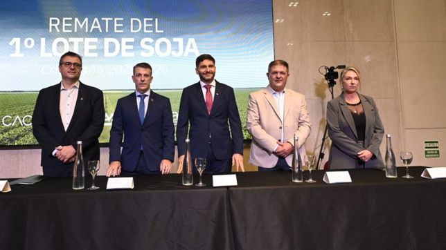 La Bolsa de Comercio de Rosario fue sede del primer remate de soja