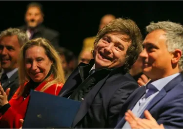 Javier Milei y Sebastián Pareja.&nbsp;