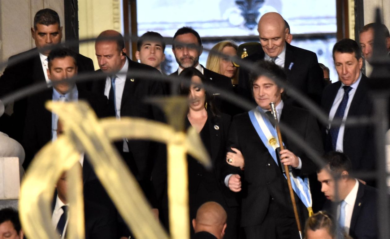 Javier Milei presenta el Presupuesto en el Congreso.