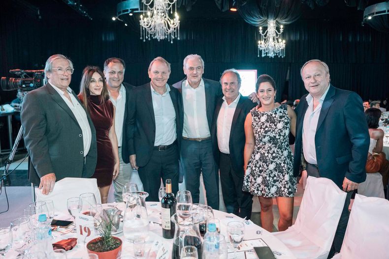 Guillermo de Rivas, intendente de Río Cuarto, y Gustavo Botasso, legislador provincial de Córdoba, en el aniversario de FADA