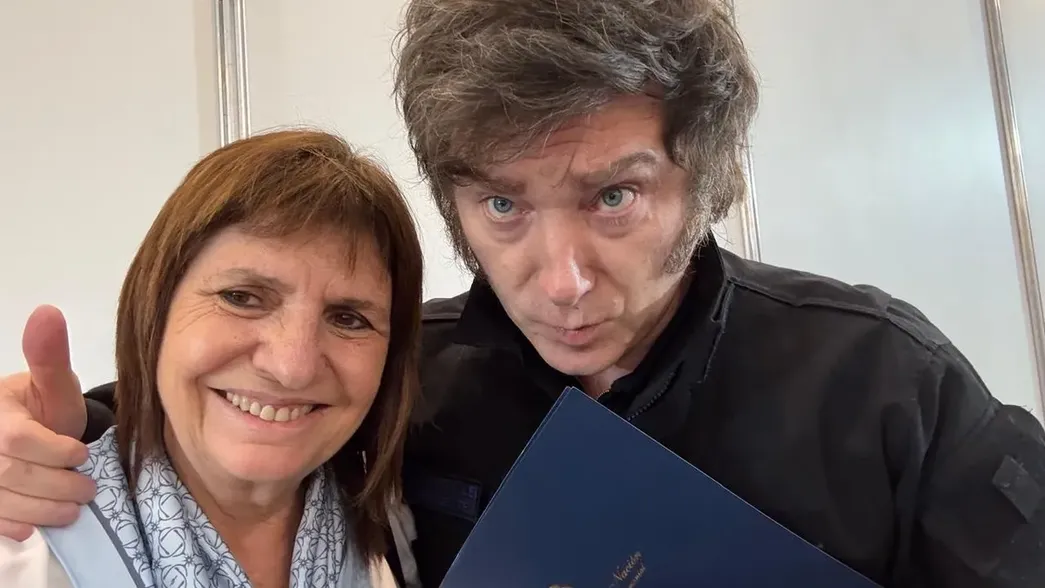 Patricia Bullrich y Javier Milei.&nbsp;